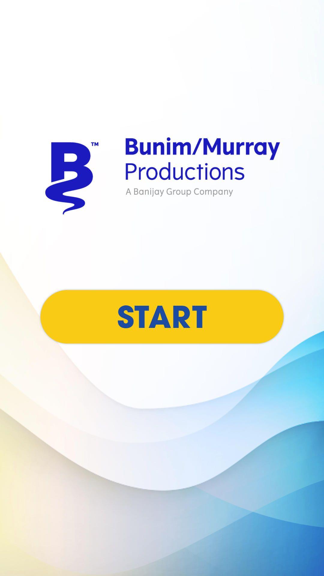 Bunim Murray Trivia App start screen